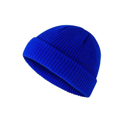 Men Women Mini Fisherman Beanie Winter Spring Hat Soft Knitted Docker Skull Cap-14