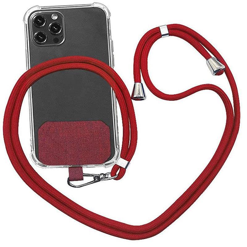 Adjustable Phone Lanyard with Patch for Most Cases Neck Strap Holder