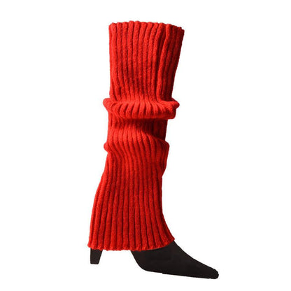Knitted Leg Warmers Womens Ladies 80s Dance Disco Party Costume Yoga Fitness Socks