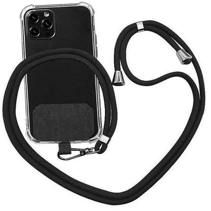 Adjustable Phone Lanyard with Patch for Most Cases Neck Strap Holder