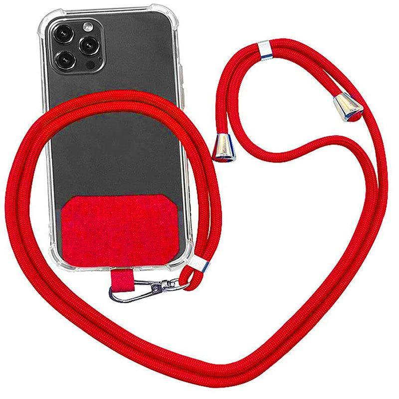 Adjustable Phone Lanyard with Patch for Most Cases Neck Strap Holder