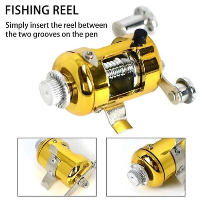 Mini Pen Fishing Rod Pocket Size Portable Telescopic Travel Fishing Pole Tool
