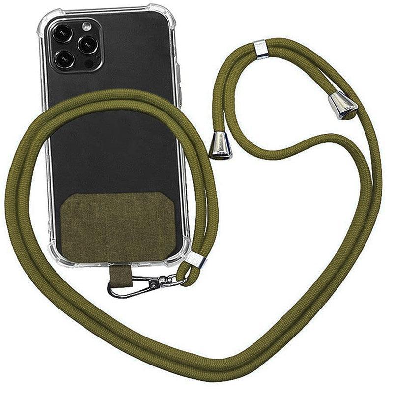 Adjustable Phone Lanyard with Patch for Most Cases Neck Strap Holder