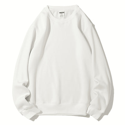 Sweatshirt Men's Round Neck Thicken Warm Outerwear Couple Style Long Sleeve