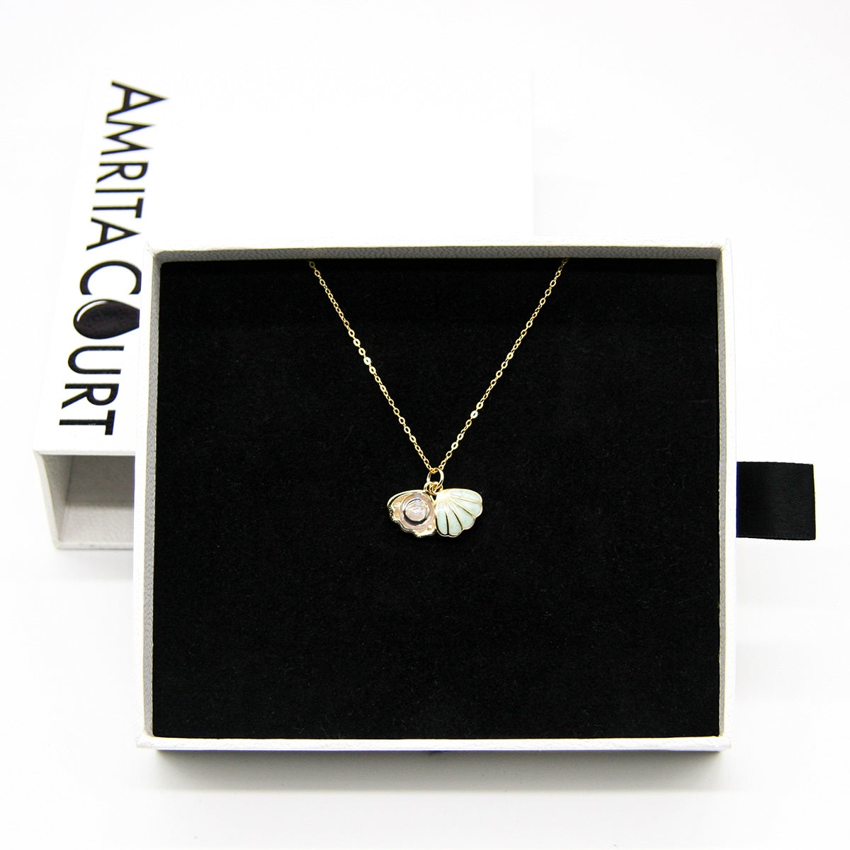 Green Shell Murano Aroma Necklace - Dreamy Lavender | Energy & Healing | Diffuse on the go | 925 Silver