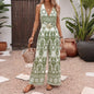 Sleeveless hanging neck jumpsuit for women