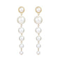 Silver Women Earrings Stud Crystal Cubic Zircon Dangle Wedding Gift