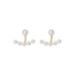 Silver Women Earrings Stud Crystal Cubic Zircon Dangle Wedding Gift