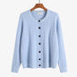 Retro Style Knit Cardigan Sweater Coat for Women, Casual Office Wear, Oversized Fit, Long Sleeve, Pullover Design