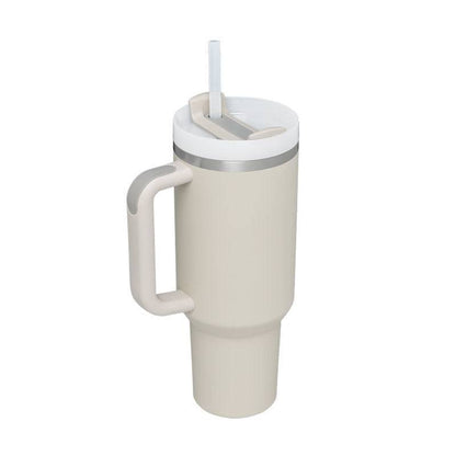 40 oz Insulated Stainless Steel Travel Mug with Handle & Straw (BPA-Free)-14