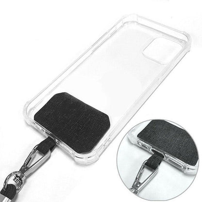 Adjustable Phone Lanyard with Patch for Most Cases Neck Strap Holder