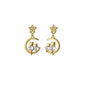 Silver Women Earrings Stud Crystal Cubic Zircon Dangle Wedding Gift