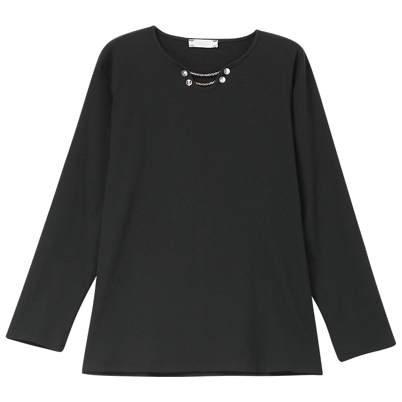 Long sleeved loose T-shirt for women