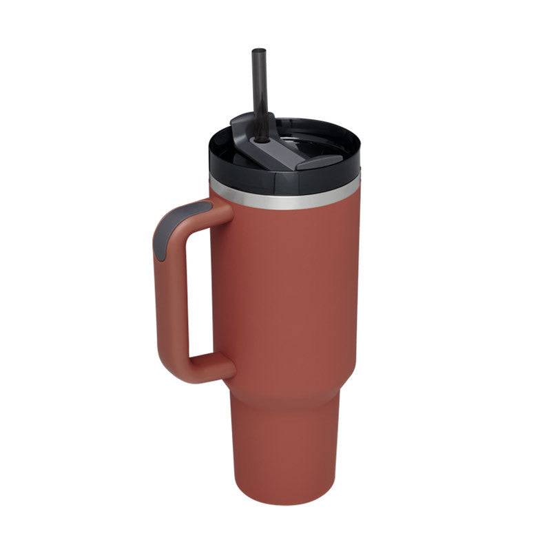 40 oz Insulated Stainless Steel Travel Mug with Handle & Straw (BPA-Free)-12