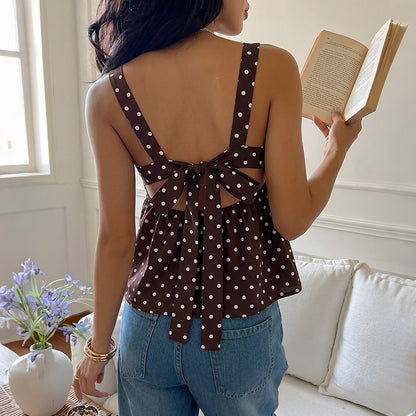 Wave point camisole vest for women