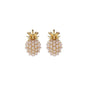 Silver Women Earrings Stud Crystal Cubic Zircon Dangle Wedding Gift