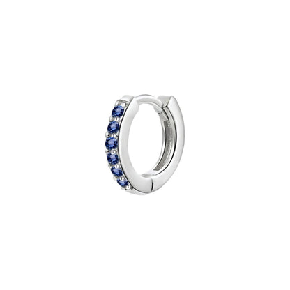 925 Sterling Silver Gold Rings Plated Cubic Crystal Cuff Huggie Hoop Earrings Au