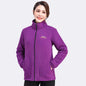 Fleece Jacket for Women Lined Thickened Zip-Up Stand Collar Loose Sporty Hoodie Warm Top