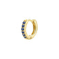 925 Sterling Silver Gold Rings Plated Cubic Crystal Cuff Huggie Hoop Earrings Au