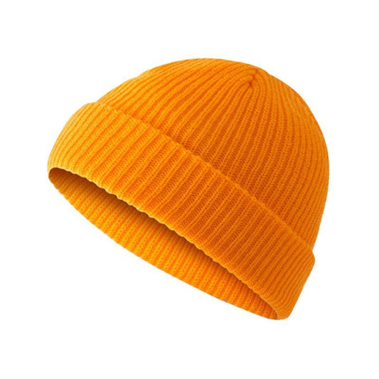 Men Women Mini Fisherman Beanie Winter Spring Hat Soft Knitted Docker Skull Cap-20