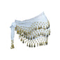 1X 3Rows Belly Dance Dancing Hip Scarf Belt Chain Skirt Golden Tone 98 Coin Bead-9