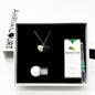 Green Shell Murano Aroma Necklace - Oceanic Depths | Energy & Healing | Diffuse on the go | Sterling Silver Gift