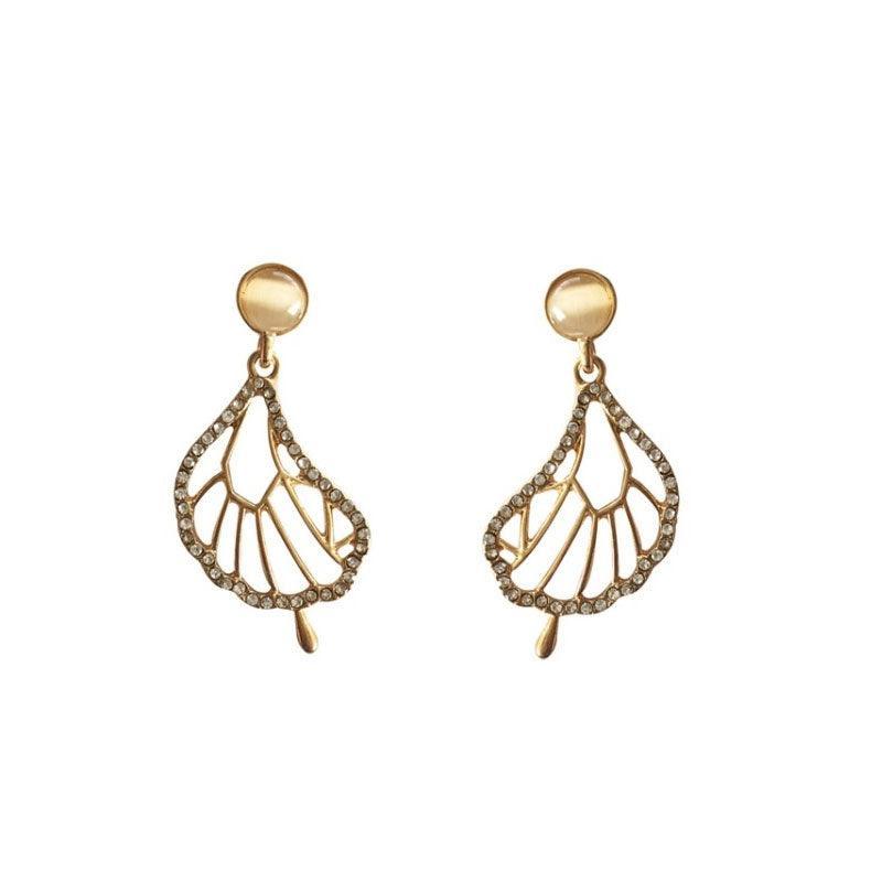 Silver Women Earrings Stud Crystal Cubic Zircon Dangle Wedding Gift
