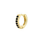 925 Sterling Silver Gold Rings Plated Cubic Crystal Cuff Huggie Hoop Earrings Au