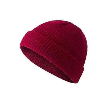 Men Women Mini Fisherman Beanie Winter Spring Hat Soft Knitted Docker Skull Cap-13