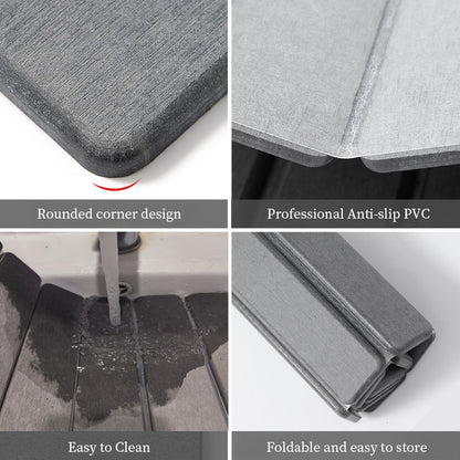 40x60cm Diatomite Bath Mat - Quick-Dry, High-Absorbent & Non-Slip Bathroom Rug, Hygienic & Foldable Bath Mat for Home