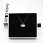 Green Shell Murano Aroma Necklace - Paradise Peach | Energy & Healing | Diffuse on the go | Sterling Silver Gift