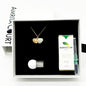 Green Shell Murano Aroma Necklace - Paradise Peach | Energy & Healing | Diffuse on the go | Sterling Silver Gift