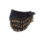 1X 3Rows Belly Dance Dancing Hip Scarf Belt Chain Skirt Golden Tone 98 Coin Bead-8