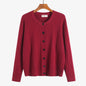 Retro Style Knit Cardigan Sweater Coat for Women, Casual Office Wear, Oversized Fit, Long Sleeve, Pullover Design