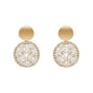 Silver Women Earrings Stud Crystal Cubic Zircon Dangle Wedding Gift