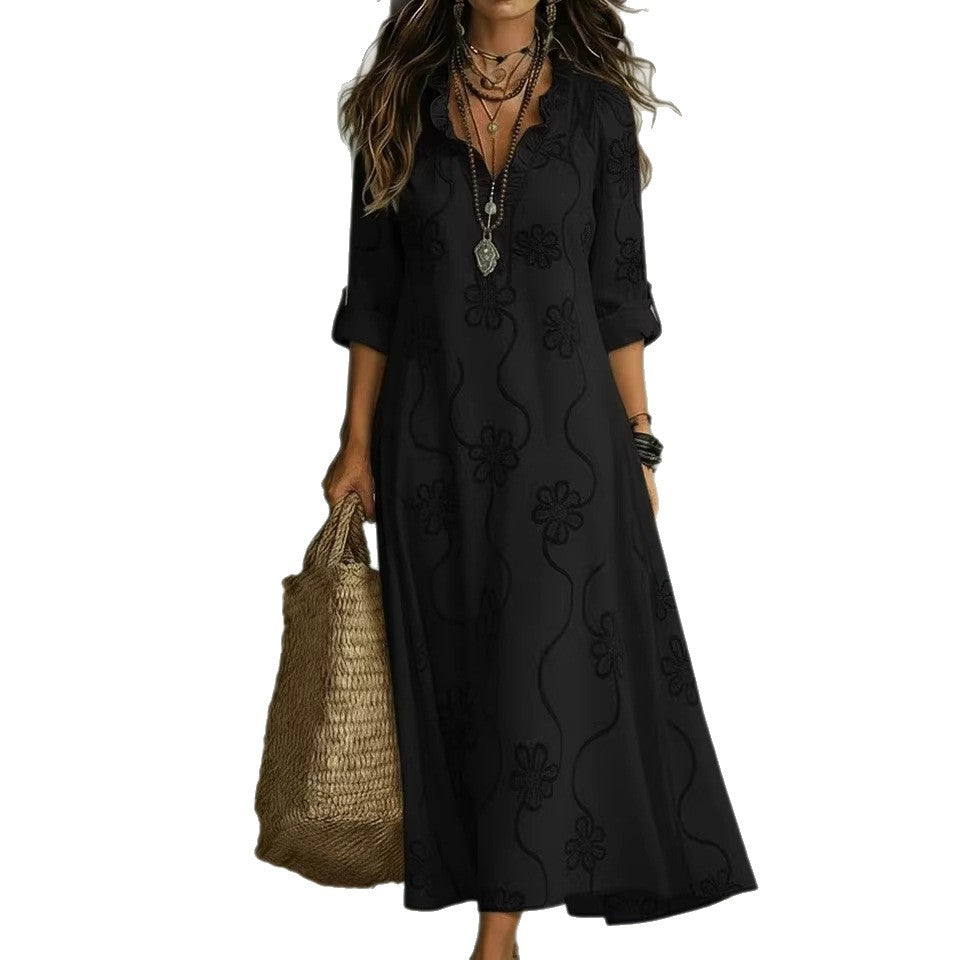 Fashion Lace Long Dress Spring Summer Style