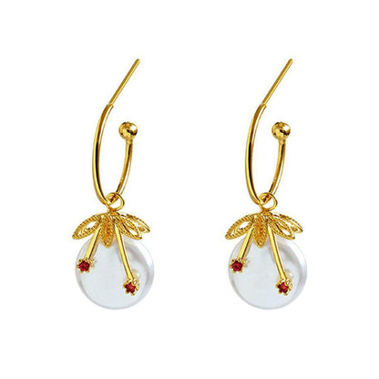 Silver Women Earrings Stud Crystal Cubic Zircon Dangle Wedding Gift