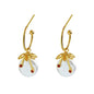 Silver Women Earrings Stud Crystal Cubic Zircon Dangle Wedding Gift