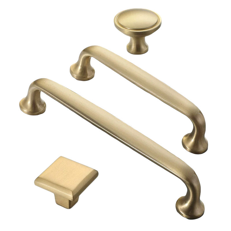 Nordic Gold Cabinet Handle Simple Light Luxury Drawer Door Pull Wardrobe Handle-1