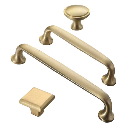 Nordic Gold Cabinet Handle Simple Light Luxury Drawer Door Pull Wardrobe Handle-1
