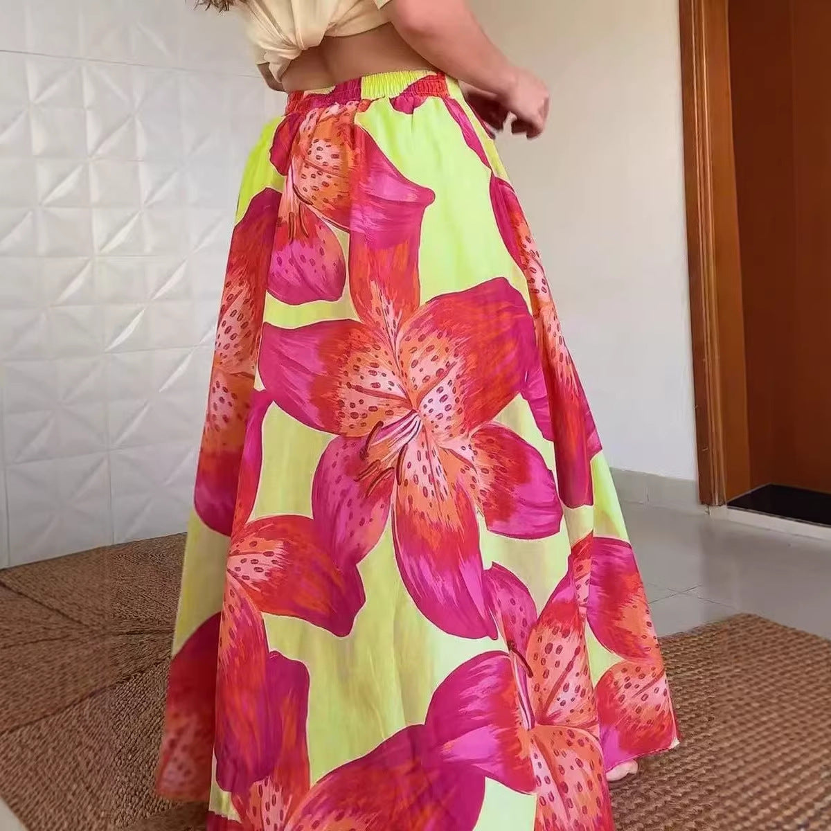 Beach Bohemian Vacation Casual Women's Skirt