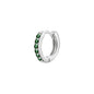 925 Sterling Silver Gold Rings Plated Cubic Crystal Cuff Huggie Hoop Earrings Au