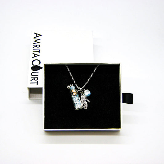 Aquamarine Diffusing Necklace | Energy & Healing | Diffusing on the go