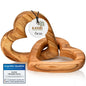 Olivenholz verbundene Herzen | Geschenk Hochzeit, Verlobung, Valentinstag, Jahrestag, Liebe