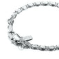 925 Sterling Silver Plated Scroll Link Child Bracelet with Parrot Clasp - USA Made