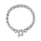 925 Sterling Silver Plated 6mm Belcher Chain Bracelet with Marina Bolt Clasp
