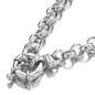 925 Sterling Silver Plated 6mm Belcher Chain Bracelet with Marina Bolt Clasp