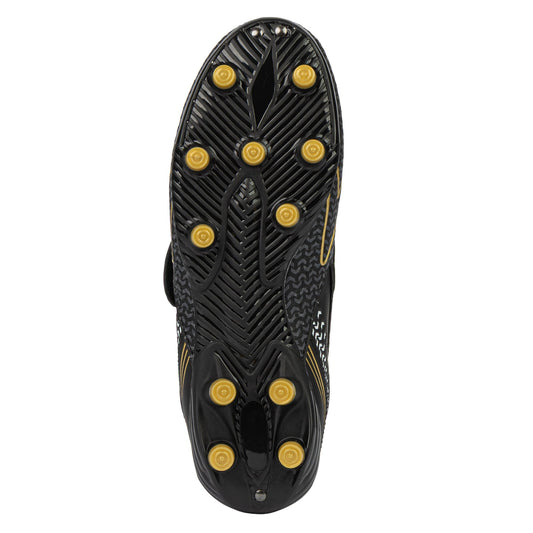 Catalyst Junior Football Boots - Black/Gold V Strap