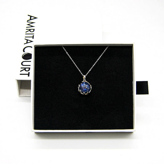 Planet Murano Aroma Necklace - Celestial Sapphire | Energy & Healing | Diffuse on the go | Gift for her