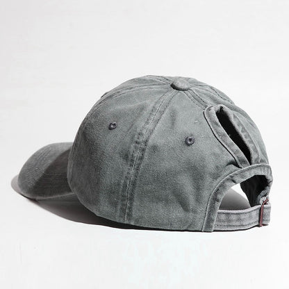 Curved Brim Snapback Hat for Women Outdoor Sports Sun Hat